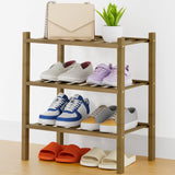 Yeknu  Olanly Durable Bamboo Shoe Organizer For Closet Sturdy Easy Assembly Shoe Rack Stackable Free Standing Wooden Shoe Storage Shelf