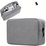Yeknu  Digital portable organizer case for headphones, travel locker storage bag, zippered accessories, charger, data cable, USB pouch