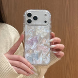 Yeknu  Premium feather yarn super fairy bow three-dimensional star suitable for Apple 17ProMax mobile phone case iphone16 new model
