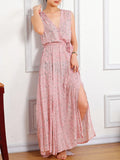 Yeknu  Jastie Women Summer Dress Floral Print Maxi Dresses Bohemian Hippie Beach Long Dress Women's Clothing vestidos de verano