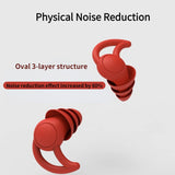 Yeknu Silicone Sleeping Ear Plugs Sound Insulation Ear Protection Earplugs Anti-Noise Plugs for Travel Silicone Soft Noise Reduction