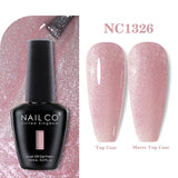 Yeknu  15ml Orange Color Nail Gel Polish Semi Permanent Red Pink Gellack Nail Art Salon Soak Off UV LED Glitter Nail Gel Varnish