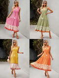 Yeknu  Jastie Women Summer Dress Floral Print Maxi Dresses Bohemian Hippie Beach Long Dress Women's Clothing vestidos de verano