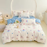 Yeknu  Spring  Plant-based Cashmere Single Quilt Cover Printed Duvet Cover Skin-friendly and Breathable Bedding 150x200 220x240