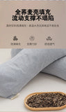 Yeknu 2025 new pure cotton three-dimensional triangular striped buckwheat pillow full buckwheat hull filling to protect cervical spine