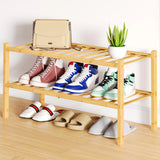 Yeknu  Olanly Durable Bamboo Shoe Organizer For Closet Sturdy Easy Assembly Shoe Rack Stackable Free Standing Wooden Shoe Storage Shelf