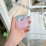 Yeknu  Small fresh Macaron contrasting stripes are suitable for airpods 4th generation noise reduction version earphone