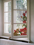 Yeknu  Ins Style Self Adhesive Glass Film Decorative Window Paper Artistic Texture Floral Summer like the Sea Home Decor Accessories