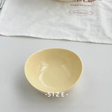 Yeknu  Anmuli Ins Sle Retro Yellow Glazed Underglaze Cerc Salad Dinner Large Bowl French Sle Pure Color Dinnerware Bowl