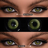 Yeknu  1Pair Color Contact Lenses for Eyes Natural Pupils Green Contact Lenses Cosmetics Fast Delivery Support RU Shipping