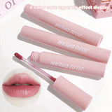 Yeknu  Crystal Velvet Lip Gloss – 6-Color Smudge-Proof Matte Lip Glaze Long-Lasting Whitening Effortless Korean Style Look