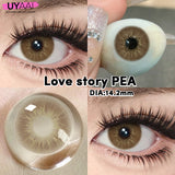Yeknu  1 Pair Yearly Beauty Fashion Lenses Colored Contact Lenses for Eyes Blue Eyes Lenses Natural  Gray Lens Brown Lens