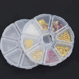 Yeknu  1 x Clear Plastic Treasure Bead Jewelry Organizer with 8 compartments for jewelry, accessories and small items.