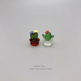Yeknu  Miniature Precise Office Desk Decorative Cactus Succulent Healing Small Ornaments Synthetic Resin Plant Theme Desktop Accesso...