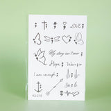 Yeknu  1Pc Small Pattern Waterproof Temporary Tattoo Sticker, Long-lasting Waterproof for One to Two Weeks, Suitable For Palm, Arm.