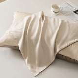 Yeknu  1/2Pcs Pillowcases 100% Bamboo Fiber Cooling Anti-bacterial Solid Color Hotel Home Summer Envelope Style Pillow Covers 48x74cm