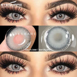 Yeknu  2pcs Colored Contacts Lenses for Eyes Fashion Blue Contact Lens Brown Lenses Gray Pupils Yearly Cosmetic Green Contacts