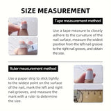 Yeknu  10pcs Pure Desire Girl like Nail Patch Fake Nails - Sparkling Diamond Bow Matching - Dreamy Accessories for Any Occasion