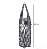 Yeknu  Portable Coffee Cup Bag Hollow Out Bottle Bag Practical Mugs Bag Foldable Water Bottle Bags Woven Net Bag Cup Cover