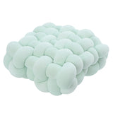 Yeknu  Knotted Square Cushion Nordic Aesthetic Stuffed Pillow Office Chair Decorative Plush Pillow Sleeping Back Knot Hand-made Cushion