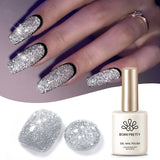 Yeknu  15ml Aurora Glitter Gel Nail Polish Iridescent Pearl Shimmer Effect Soak Off UV LED Manicure Varnishes
