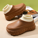Yeknu  New Cotton Slippers for Man Winter Warm Home Cotton Shoes Waterproof Garden Shoes Indoor Slip on Man Slippers pantuflas hombre