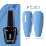 Yeknu  15ml Orange Color Nail Gel Polish Semi Permanent Red Pink Gellack Nail Art Salon Soak Off UV LED Glitter Nail Gel Varnish