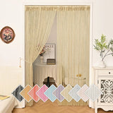 Yeknu  1x2m String Curtain Shiny Tassel Line Curtains Window Door Divider Drape for Home Living Room Cafe interior Decorations Valance