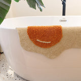Yeknu  Tufted Rug Fried Frangipani Pattern Entrance Hallway Doormat Rug Non-Slip Abosrbent Bath floormat Bedroom Kitchen Toilet Carpet
