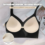 Women Invisible Bra Deep U Plunge Bras Backless Top for Dresses Sexy Lingerie with Transparent Strap Push Up Strapless Underwea