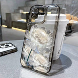 Yeknu  Flower Phone Case For iPhone 16 13 15 11 12 14 17 Pro Max Air 16E XS XR 7 8 SE Shockproof Transparent Cover Silicone Soft Fundas