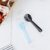 Yeknu  Bla Frosted Thiened Plastic Dert Fork And Spoon Ice Cr Independent Paaging Kitchen Baking DIY Utensils
