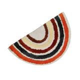 Yeknu  Tufted Rainbow Bathroom Mat Soft Tufting Colorful Bedroom Carpet Bathmat Rug Non Slip Pad Aesthetic Home Room Decor 45x80cm