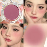 Yeknu  monochrome blush whitening matte cosmetics vitality girl nude makeup natural smudge monochrome blush plate
