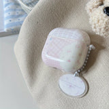 Yeknu  Niche lattice stars are suitable for Apple earphone case airpods4 wireless bluetooth earphone case.