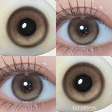 Yeknu  1 PAIR Big Brown Contact Lenses for Makeup Eyes Big Black Lenses Myopia Color Contact Lenses Belleza Pupils Grey Lenses