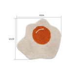 Yeknu  Tufted Rug Fried Frangipani Pattern Entrance Hallway Doormat Rug Non-Slip Abosrbent Bath floormat Bedroom Kitchen Toilet Carpet