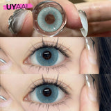 Yeknu  Optical Lenses for Woman 1 Pair High Quality Colored Eye Contacts with Degree Myopia Blue Pupils Natural Lenses Brown Len