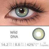 Yeknu  Love Story series Multiple colors Natural soft Contact lenses Blue Lenses Green Pupils Lens Yearly Cosmetic
