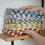 Yeknu  Fashion Striped Cotton Towel Soft Absorbent Adult BathTowel Face Towel Household Towels Luxurious Hotel Bath Supply Beach Towels