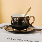 Yeknu  1pc Creative European Light Luxury Phnom Penh Ceramic Mugs Household Afternoon Tea Table Supplies Coffee Cup And Dish Set