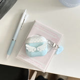 Yeknu  Polka dot stereo wings for AirPods pro2 earphone cover wireless bluetooth apple AirPods 1/2/3/4 generation soft shell pro