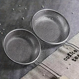 Yeknu  Stainless Steel Colander with Wooden Handle - Fine Mesh Skimmer Spoon for Cooking, Food Prep  Grease Filtering for Pasta Noodles