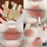 Yeknu  New Luxury Matte Liquid Lipstick Waterproof Long Lasting Velvet Sexy Red Lip Gloss Lint Tube Makeup Cosmetic Lipsticks Lipgloss