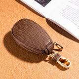 Yeknu  Unisex PU Leather Key Case For Car Key Wallet Pocket Key Holder Organizer Pouch Keys Organizer Large Capacity Zipper Case Bag
