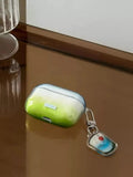 Yeknu  Minimally Dyed Green Is Suitable For Apple AirPods Pro 1st, 2nd, 3rd Generation Bluetooth Earphone Case Protective Case