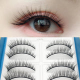 Yeknu 10 Pairs Supernatural False Eyelashes Eyelashes Long Soft Artificial Eyelashes Thick Flying Makeup Eyelashes Beginnersv