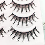 Yeknu New 5 Pairs Natural Fairy Hair False Eyelashes Cross Thick Simulation Big Eye Lashes  Eyelashes Bare Makeup Eyelash Tools