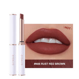 Yeknu Thin Tube Lipstick Matte Lightweight Lip Tint Waterproof Lip Balm Moisture Nude Lip Gloss For Pregnant Woman Makeup