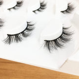 Yeknu New Handmade 4 Pairs Eyelashes Lengthen Natural False Eyelashes 3D Realistic Thick Model Nude Makeup Women Big Eye Lashes